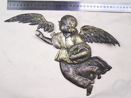 Restauracja aniołów z feretronu, warsztat gdański, poł. XVIIw. Sr